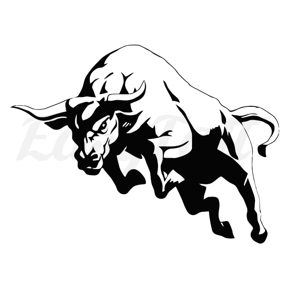 Raging Bull Temporary Tattoo